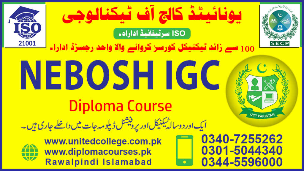 NEBOSH IGC Course in Rawalpindi Islamabad Pakistan