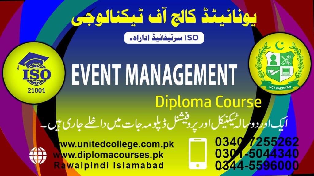 EVENT MANAGEMENT course in rawalpindi islamabad